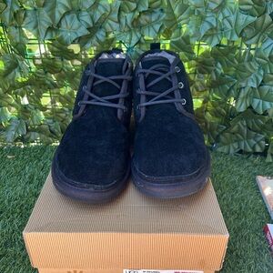 Men's Black UGG Suede Ankle Shoes
